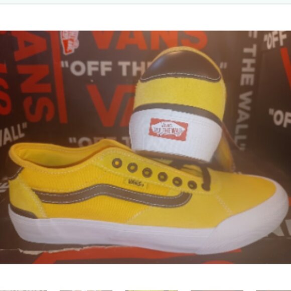 Vans Chima Pro 2 Gold Black Size US 11.5 Men's New Rare Extra Laces VN0A5HEPZX2 - Picture 1 of 11